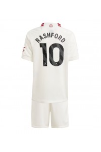 Manchester United Marcus Rashford #10 Babytruitje 3e tenue Kind 2023-24 Korte Mouw (+ Korte broeken)